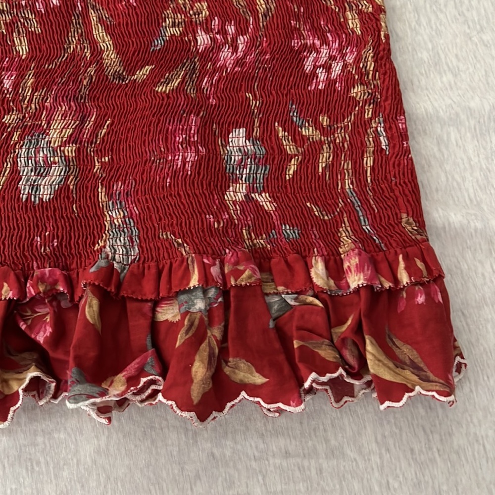 Zimmermann‎ Corsair Iris Shirred Linen And Cotton Blend Dress - Picture 4 of 8